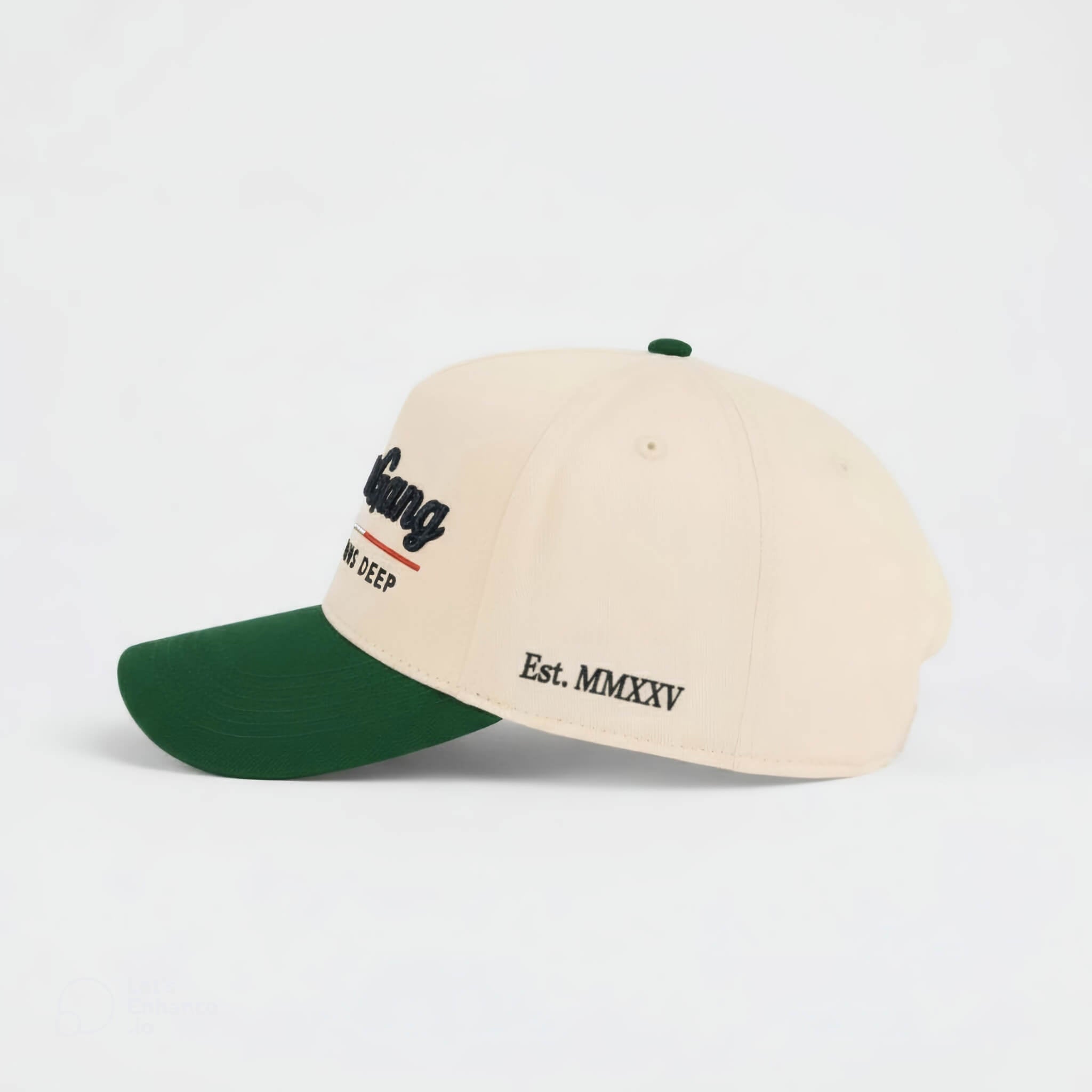Black & Forest Green Snapback